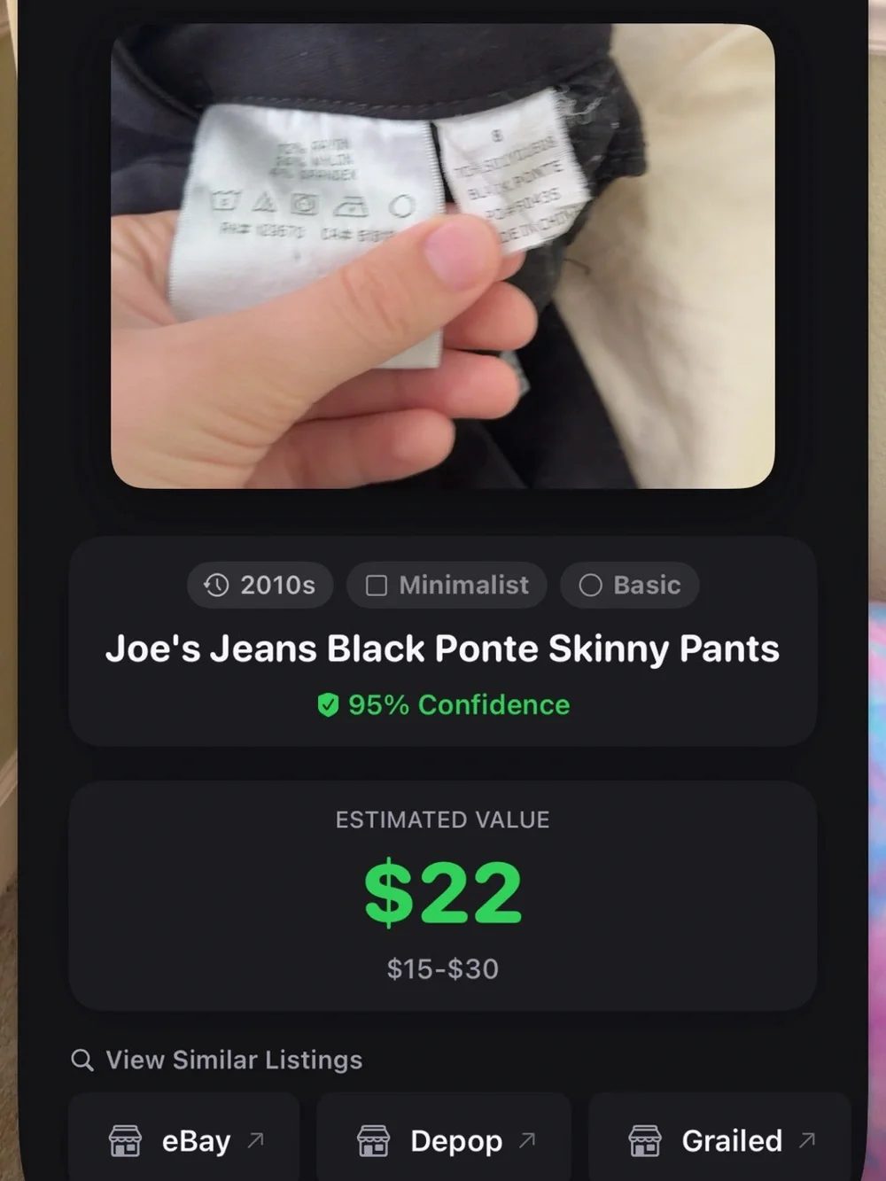 Joe's Jeans Black Slim Kids Jeans
